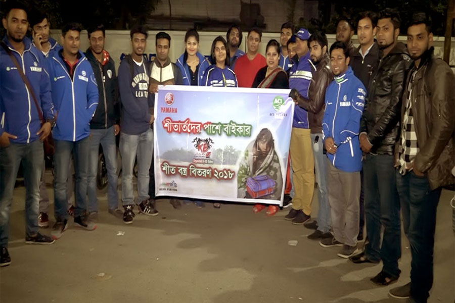 Winter Clothes Distribution by Yamaha