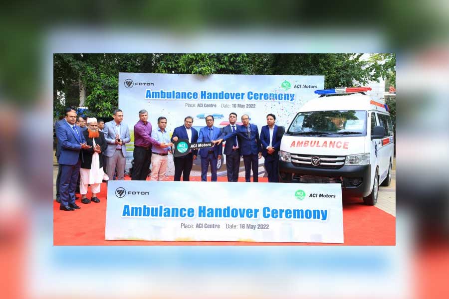 ACI Motors handovers FOTON ambulance to SONGJOG