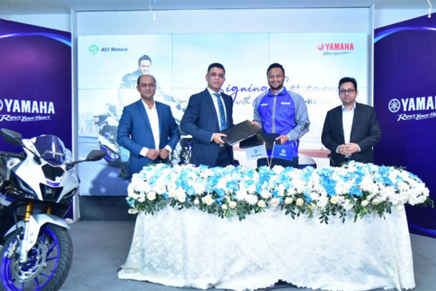 Shakib Al Hasan is Yamaha's brand ambassador for the third time